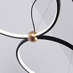 Люстра подвесная светодиодная черный металл Ring Horizontal варинант исполнения - 14 | Loft Concept в Костроме