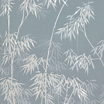 Обои ручная роспись Distant Bamboo Special Colourway on Azure Cobalt painted Xuan paper варинант исполнения - 2 | Loft Concept в Костроме