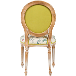 Стул из массива бука бежевый с изображением птиц и цветов Beige Green Chinoiserie Birds Garden Chair варинант исполнения - 2 | Loft Concept в Костроме