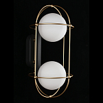 Бра настенное с 2 белыми плафонами Karina варинант исполнения - 3 | Loft Concept в Костроме