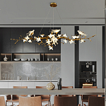 Люстра в виде золотой ветки с цветами и птичками Marvelous Garden варинант исполнения - 6 | Loft Concept в Костроме