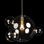 Подвесной светильник со стеклянными плафоном в виде шара и золотыми деталями & Coombes варинант исполнения - 3 | Loft Concept в Костроме