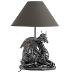 Настольная лампа с абажуром Дракон Silver Dragon варинант исполнения - 2 | Loft Concept в Костроме