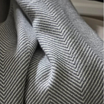 Плед из шерсти мериноса серого цвета 130×180 см Gray Waves варинант исполнения - 6 | Loft Concept в Костроме