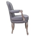 Кресло Aubrey Classical Armchair grey flax варинант исполнения - 1 | Loft Concept в Костроме