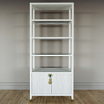 Стеллаж со стеклянными полками Elsa Dreams White варинант исполнения - 6 | Loft Concept в Костроме