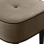 Квадратный мягкий пуф на черных ножках Winton Pouf Square варинант исполнения - 2 | Loft Concept в Костроме