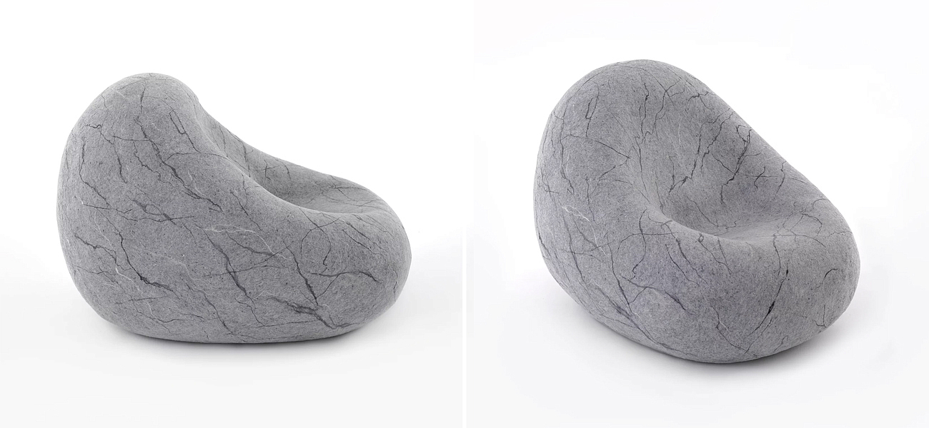 Кресло - Камень из Валяной шерсти KATSU STONE CAPSULE Кресло - Камень из Валяной шерсти KATSU STONE CAPSULE - Loft-Concept в Костроме