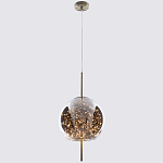 Подвесной светильник с гирляндой внутри круглого стеклянного плафона Garland Glass Hanging Lamp варинант исполнения - 2 | Loft Concept в Костроме