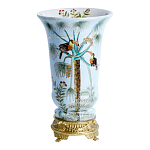 Ваза из фарфора с бронзовыми элементами Tropical Garden варинант исполнения - 1 | Loft Concept в Костроме