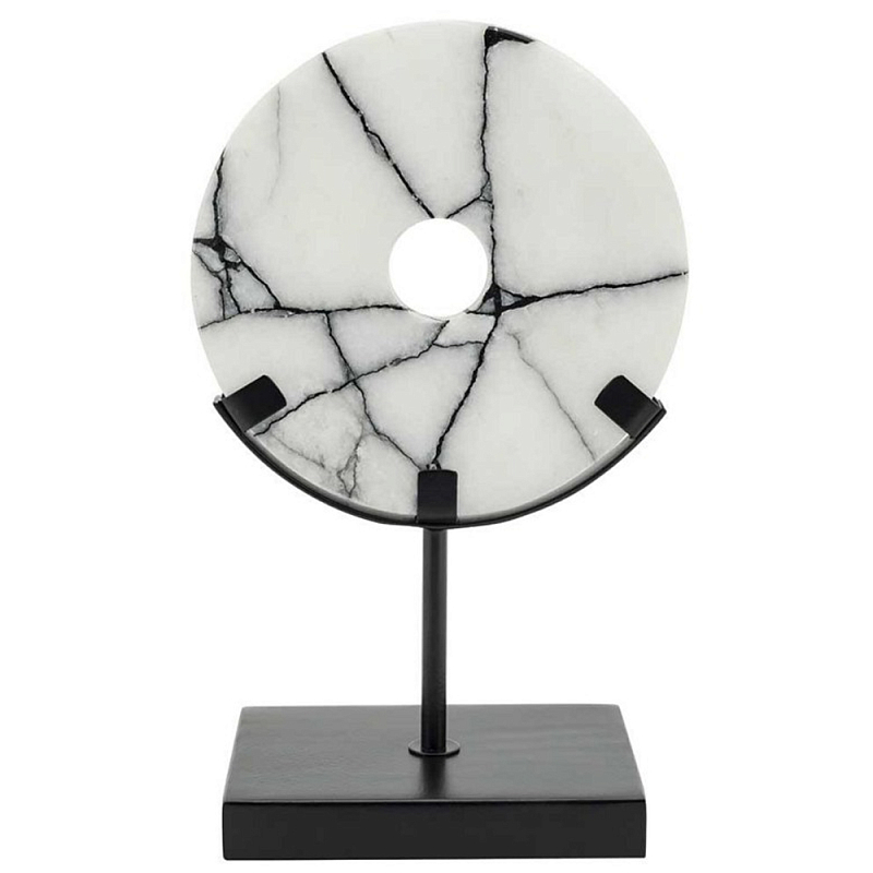 Статуэтка Disk Madison On Stand Черный Белый Статуэтка Disk Madison On Stand Черный Белый в Костроме | Loft Concept