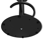 Барный стул вращающийся со спинкой и подлокотниками Douglas Rhombus Черный Велюр варинант исполнения - 8 | Loft Concept в Костроме