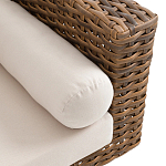 Трехместный садовый диван из плетеного пластика Matteo варинант исполнения - 3 | Loft Concept в Костроме