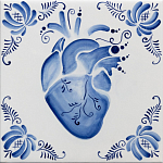 Плитка с узором Мое сердце варинант исполнения - 2 | Loft Concept в Костроме