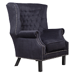 Кресло Charlie Armchair black velour варинант исполнения - 1 | Loft Concept в Костроме