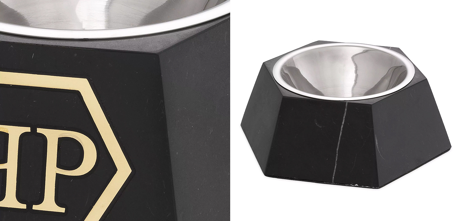 Миска для корма Philipp Plein Dog Food bowl Nice L Black Миска для корма Philipp Plein Dog Food bowl Nice L Black - Loft-Concept в Костроме