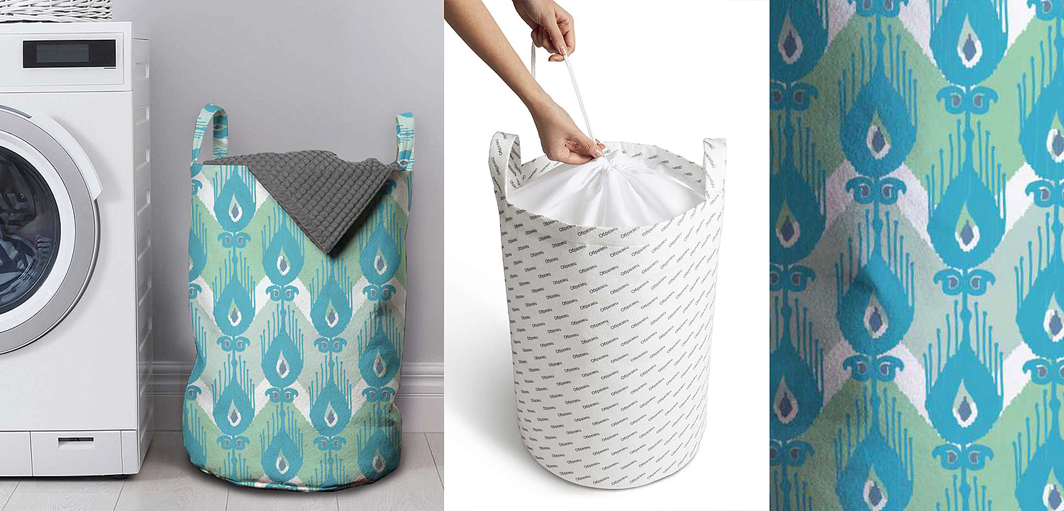 Корзина Pastel Blue Ornament Basket Корзина Pastel Blue Ornament Basket - Loft-Concept в Костроме