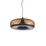 Подвесной светильник с стеклянным плафоном LED 42W 3000K Glass Textured Lampshade варинант исполнения - 2 | Loft Concept в Костроме