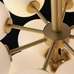 Люстра круглая со стеклянными сферами Maleficent варинант исполнения - 3 | Loft Concept в Костроме