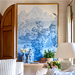 Обои ручная роспись Le Brésil Mer Bleue варинант исполнения - 3 | Loft Concept в Костроме