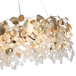 Люстра с декоративными подвесками из прозрачного стекла в форме монеток FAIRYTREE Light варинант исполнения - 11 | Loft Concept в Костроме
