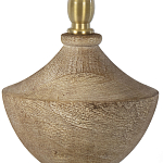 Настольная лампа деревянная с белым абажуром Wooden Table Lamp варинант исполнения - 3 | Loft Concept в Костроме