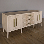 Буфет Primo с тремя ящиками и двумя фасадами Светлый дуб варинант исполнения - 2 | Loft Concept в Костроме