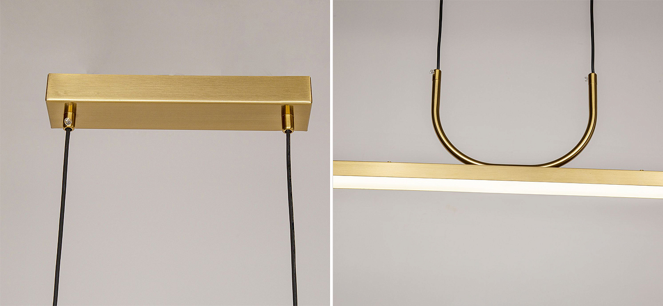 Минималистичная золотая люстра Trumpet tube Минималистичная золотая люстра Trumpet tube - Loft-Concept в Костроме