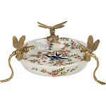 Блюдо фарфоровое Полет стрекоз Jita варинант исполнения - 1 | Loft Concept в Костроме