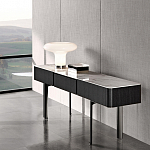 Консоль чёрная с позолоченной центральной частью Beyond Console варинант исполнения - 2 | Loft Concept в Костроме