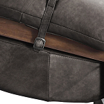 Кресло Duncan винтажная черная кожа варинант исполнения - 5 | Loft Concept в Костроме