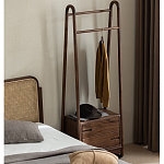 Вешалка деревянная с 2- мя ящиками Moon Walnut Furniture варинант исполнения - 11 | Loft Concept в Костроме