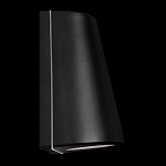 Уличный настенный светильник светодиодный конусообразной формы черного цвета из металла Urban Minimalist варинант исполнения - 3 | Loft Concept в Костроме