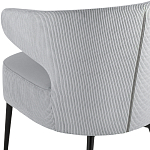 Современное мягкое кресло на металлических ножках Rakush Grey варинант исполнения - 7 | Loft Concept в Костроме