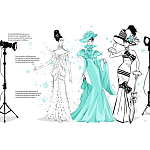 Megan Hess. Audrey Hepburn варинант исполнения - 2 | Loft Concept в Костроме