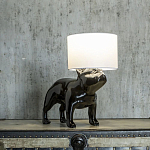 Настольная лампа COLLECTION OF DOGS с абажуром Бульдог варинант исполнения - 3 | Loft Concept в Костроме