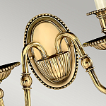 Бра с 2-мя бежевыми абажурами в классическом стиле Hinkley варинант исполнения - 5 | Loft Concept в Костроме