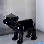 Дизайнерский журнальный стол с основанием в виде собаки Tufetic варинант исполнения - 1 | Loft Concept в Костроме