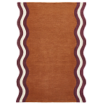 Ковер с оригинальной волнистой отделкой Woven from Wool варинант исполнения - 1 | Loft Concept в Костроме