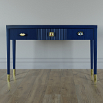 Дизайнерский Письменный стол Elsa Dreams Blue с тремя ящиками варинант исполнения - 1 | Loft Concept в Костроме