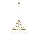 Люстра с 5-ю плафонами в форме песочных часов с узкими перфорированными отверстиями Feiss варинант исполнения - 8 | Loft Concept в Костроме