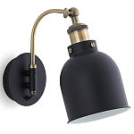 Бра с черным плафоном из металла Roomsy варинант исполнения - 1 | Loft Concept в Костроме