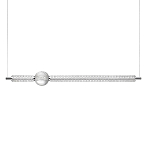 Подвесной светильник линейный с шарообразным рифленым плафоном Crystal Globule варинант исполнения - 1 | Loft Concept в Костроме