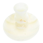 Подсвечник в виде чаши из натурального камня оникс Stone Candlestick варинант исполнения - 2 | Loft Concept в Костроме