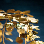 Люстра золотая с декором в виде веток эвкалипта Eucalyptus Branches варинант исполнения - 6 | Loft Concept в Костроме