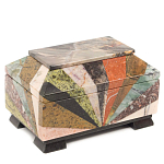 Шкатулка из натурального камня змеевик Stone Casket варинант исполнения - 1 | Loft Concept в Костроме