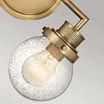 Бра для ванных комнат с прозрачным шарообразным плафоном из стекла с пузырьками на круглом основании Hinkley варинант исполнения - 15 | Loft Concept в Костроме