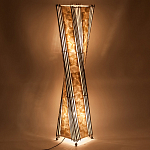 Торшер из перламутра на металлическом каркасе Indonesian Wave варинант исполнения - 4 | Loft Concept в Костроме
