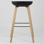 Барный стул на ножках из натурального дерева Boras Black варинант исполнения - 4 | Loft Concept в Костроме