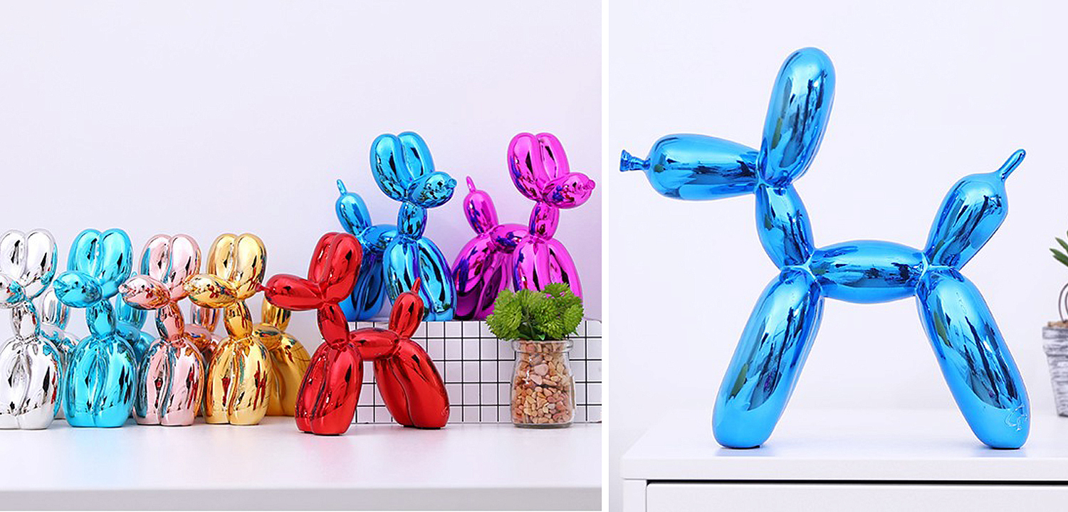 Статуэтка Jeff Koons Balloon Dog medium Blue Статуэтка Jeff Koons Balloon Dog medium Blue - Loft-Concept в Костроме